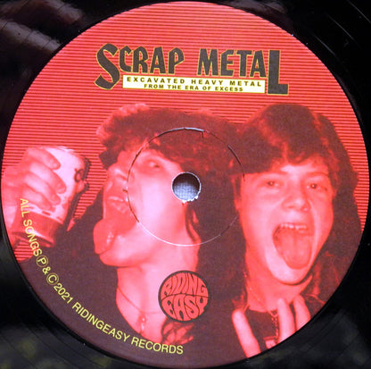 Various : Scrap Metal: Volume 1 (Excavated Heavy Metal From The Era Of Excess) (LP, Comp, Ltd)
