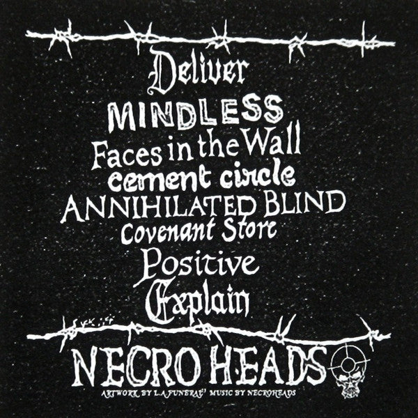 Necro Heads : Mindless (7", EP, Whi)