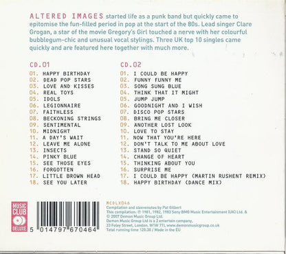 Altered Images : Happy Birthday The Best Of Altered Images (2xCD, Comp, RE)