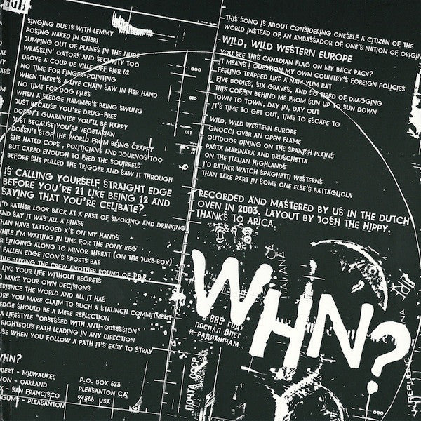 What Happens Next? : Euro Trash Tour 2003 (7")