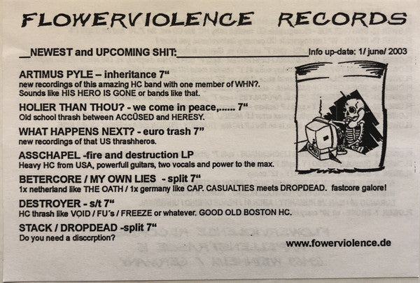 What Happens Next? : Euro Trash Tour 2003 (7")