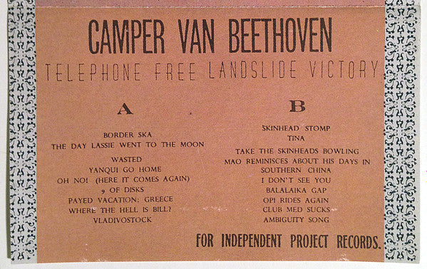 Camper Van Beethoven : Telephone Free Landslide Victory (Cass, Album, RE)