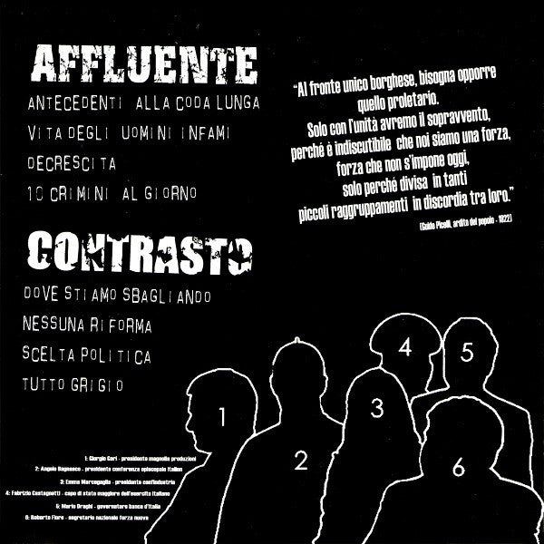 Affluente / Contrasto : Insurrezione (7", EP)