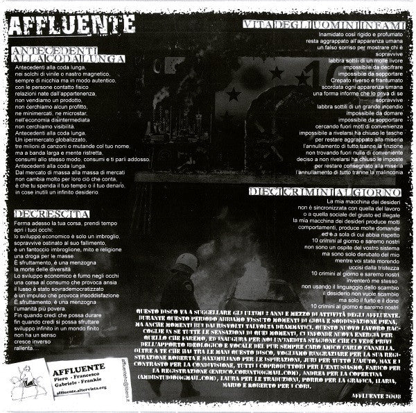 Affluente / Contrasto : Insurrezione (7", EP)