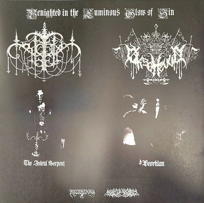 Crucifixion Bell, Øksehovud : Benighted In The Luminous Glow Of Sin (LP)