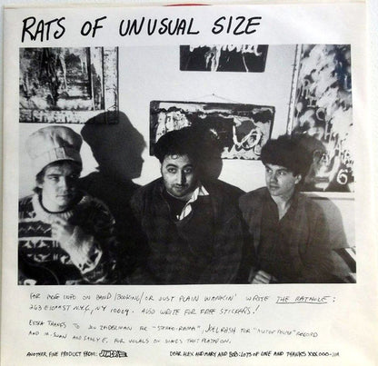 Rats Of Unusual Size : Ratzilla (LP, Album, Red)