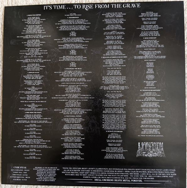 Undeath : It's Time...To Rise From The Grave (12", Album, Ltd, Mil)