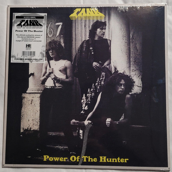 Tank (6) : Power Of The Hunter (LP, Album, RE, Whi + 7", Single, Ltd)