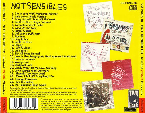 Notsensibles : Instant Punk Classics (CD, Comp)
