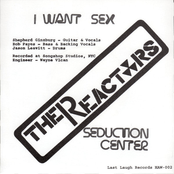 The Reactors (6) : Seduction Center (7", Single, RE)