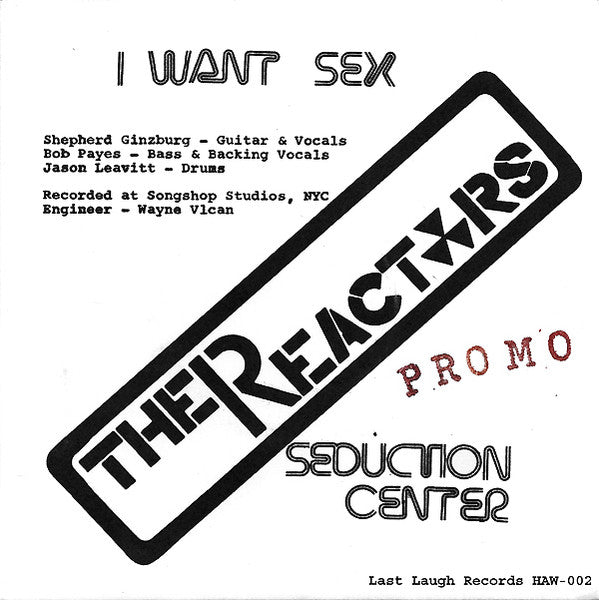 The Reactors (6) : Seduction Center (7", Single, RE)