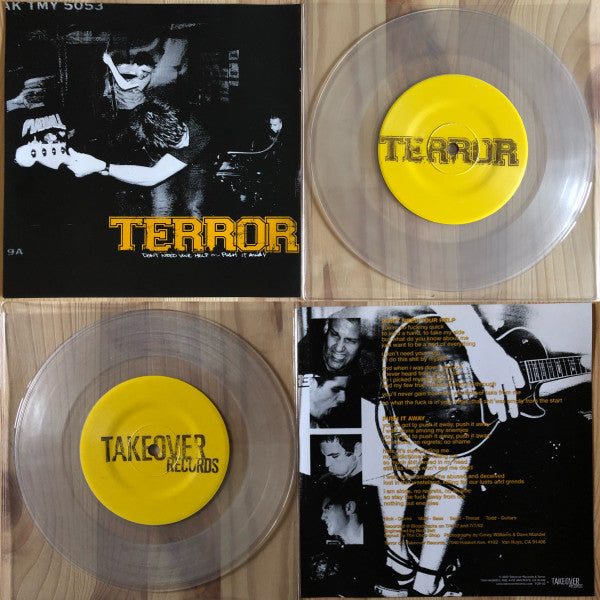 Terror (3) : Don't Need Your Help / Push It Away (7", S/Sided, Ltd, W/Lbl, Cle)