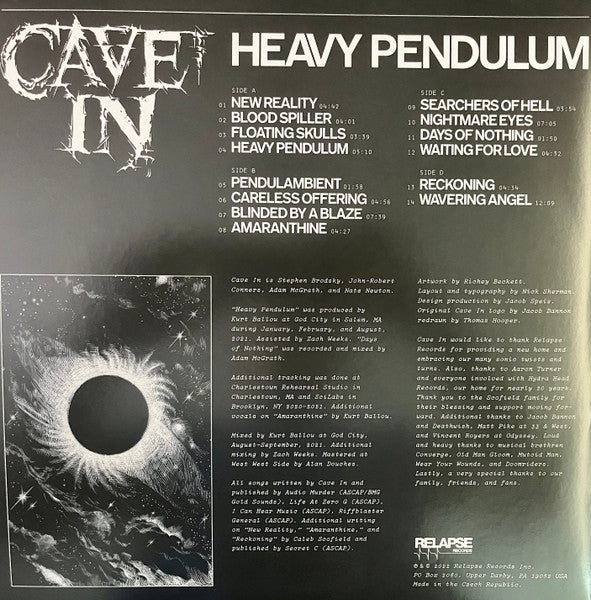 Cave In : Heavy Pendulum (2xLP, Album, Cle)