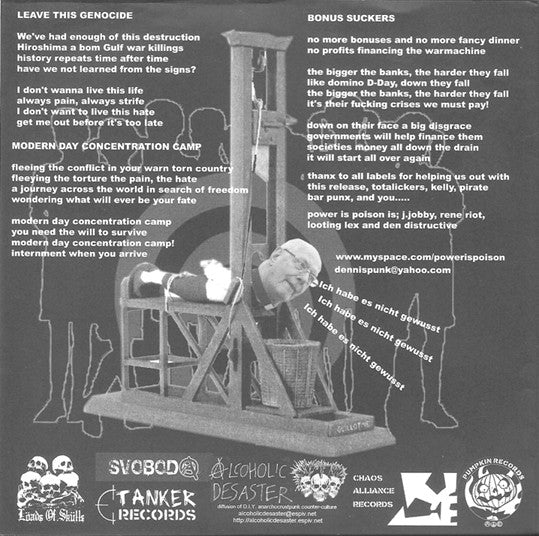 Power Is Poison / Totälickers : Religious Child Molesters E.P. (7", EP)