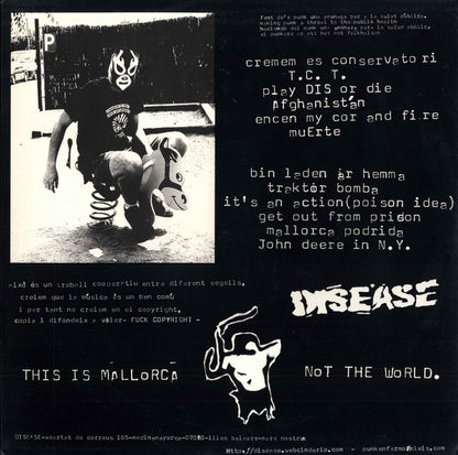 Disease (3) : Fent De's Punk Una Amenaça Per A La Salut Pública (12")