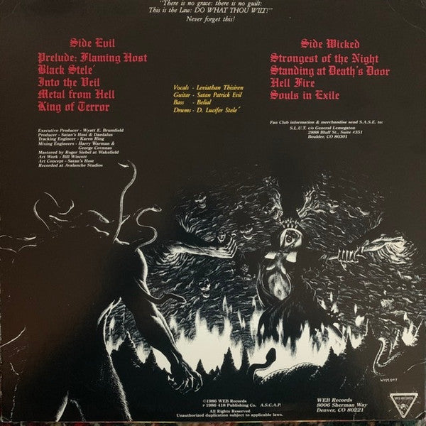 Satan's Host : Metal From Hell (LP, Album)