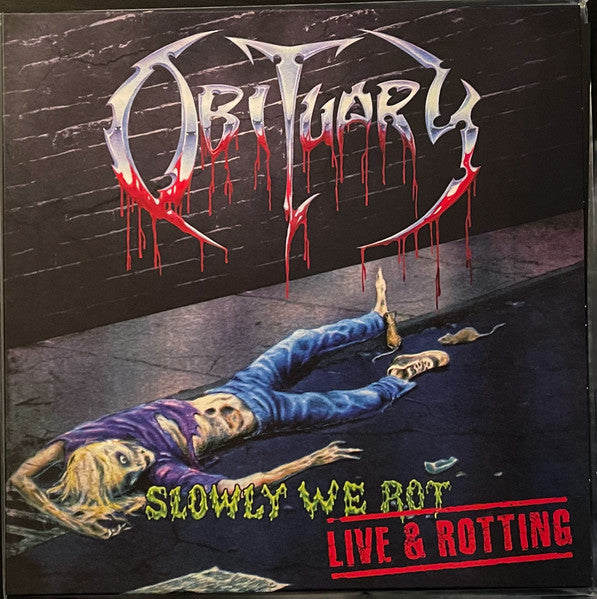 Obituary : Slowly We Rot - Live & Rotting (LP, Cle)