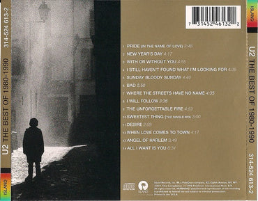 U2 : The Best Of 1980-1990 (CD, Comp, RP)