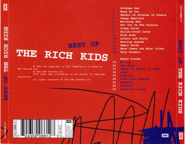 The Rich Kids* : The Best Of The Rich Kids (CD, Comp, RM)