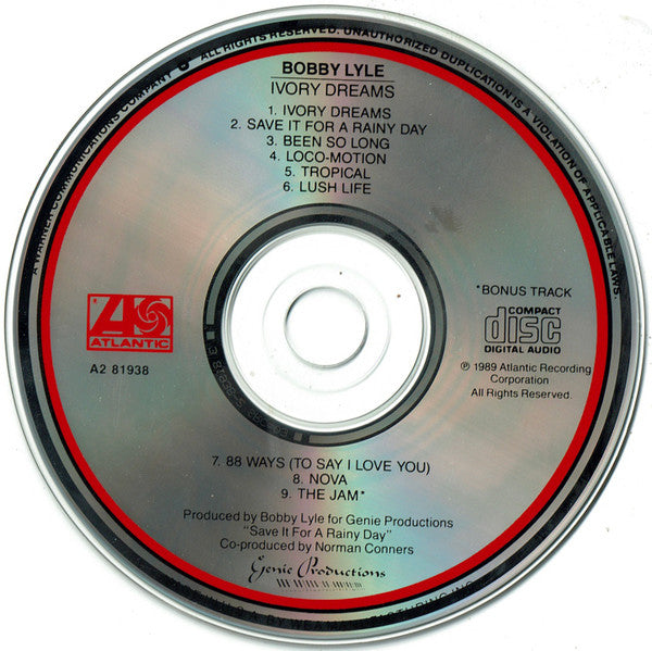 Bobby Lyle : Ivory Dreams (CD, Album, Club)