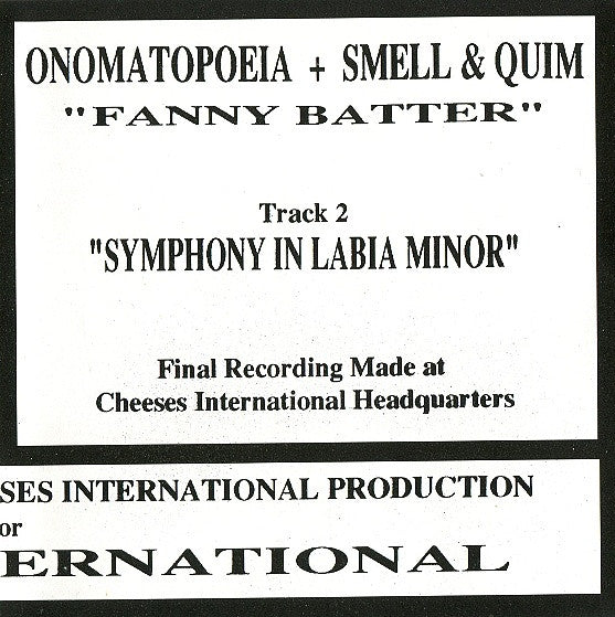 Smell & Quim And Onomatopoeia : Fanny Batter (CD)