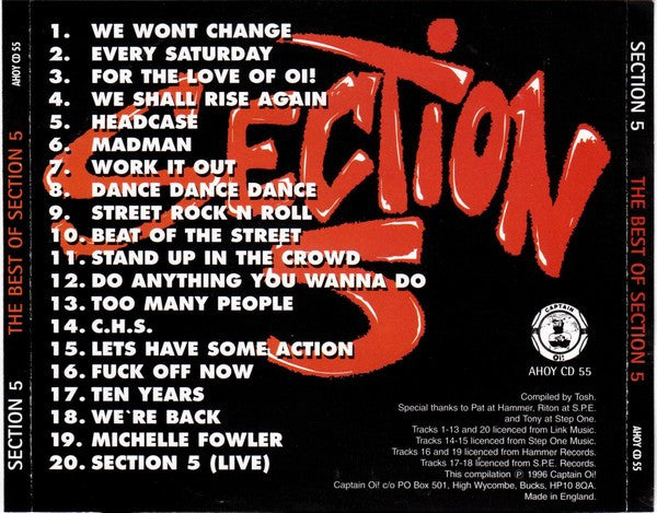 Section 5 : The Best Of (CD, Comp, Ltd)