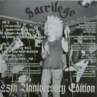 Sacrilege : Behind The Realms Of Madness (LP, Album, RE, RM, Whi)