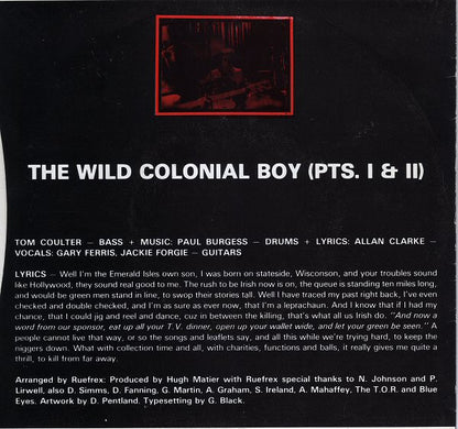 Ruefrex : The Wild Colonial Boy (7", Single)