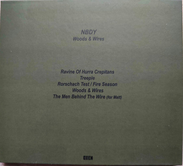 NBDY* : Woods & Wires (CD, Album)
