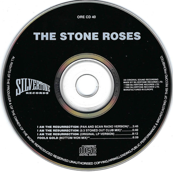 The Stone Roses : I Am The Resurrection (CD, Single)