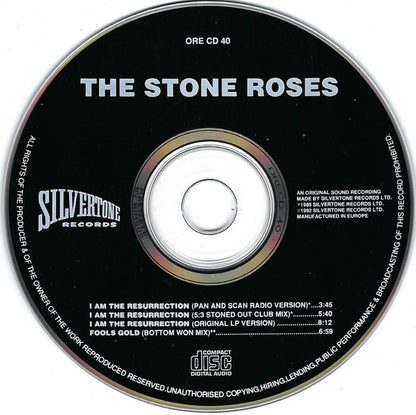 The Stone Roses : I Am The Resurrection (CD, Single)