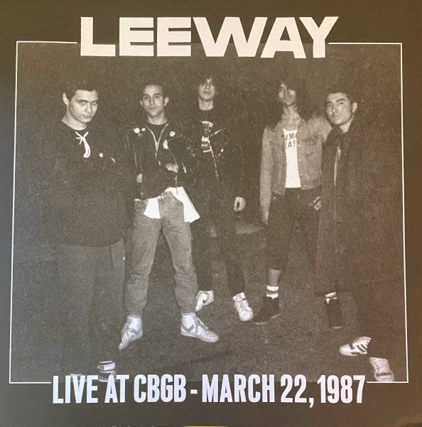 Leeway : Live At CBGB March 22, 1987 (LP, Ltd, Num, Blu)