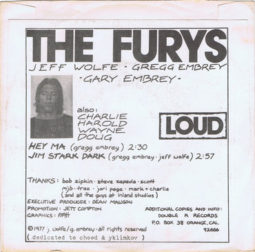 The Furys : Hey Ma (7")