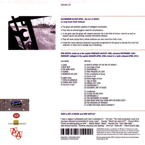 Art Of Noise* : Into Battle With The Art Of Noise (CD, Comp, M/Print, RM)