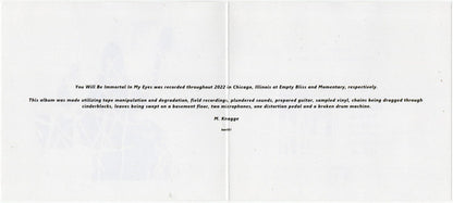 M. Knagge : You Will Be Immortal In My Eyes (CD, Album)