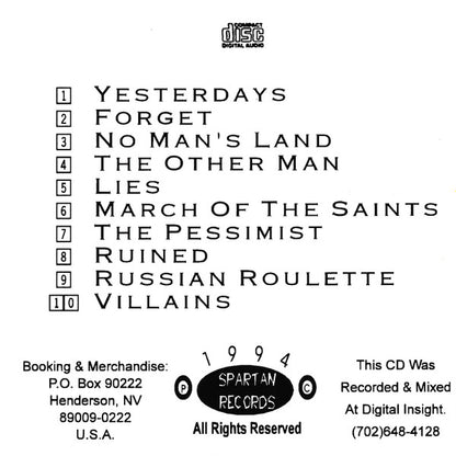 Yesterdays Heroes : No Guts, No Glory! (CD, Album)