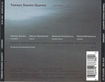 Tomasz Stanko Quartet* : Lontano (CD, Album)