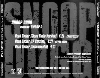 Snoop Dogg Featuring Swoop G : Head Doctor (CD, Single, Promo)