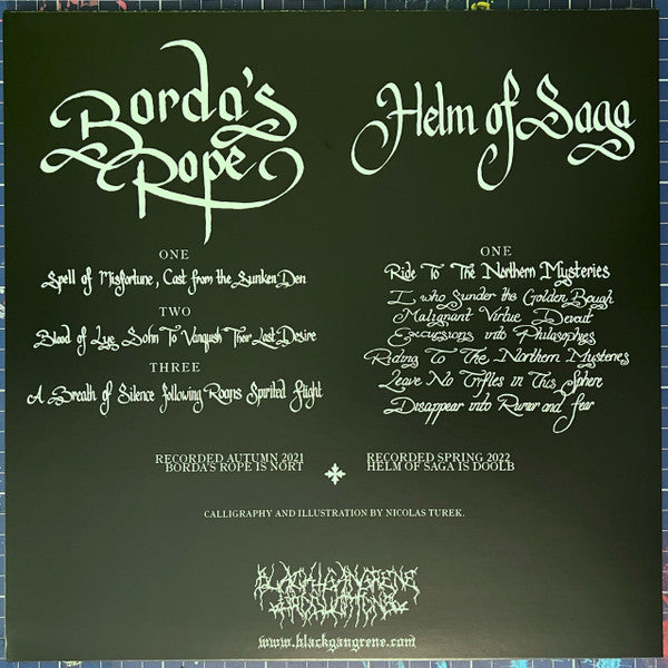 Borda's Rope / Helm Of Saga : Borda's Rope / Helm Of Saga (LP)