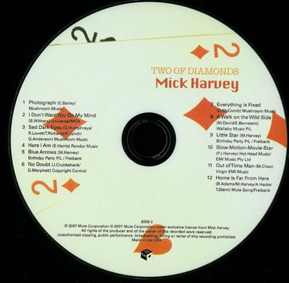 Mick Harvey : Two Of Diamonds (CD, Album, Dig)