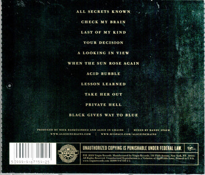 Alice In Chains : Black Gives Way To Blue (CD, Album, Son)