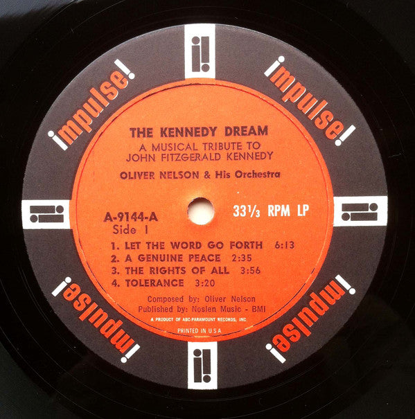 Oliver Nelson And His Orchestra : The Kennedy Dream (LP, Album, Mono, Gat)