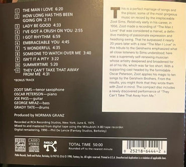 Zoot Sims : Zoot Sims And The Gershwin Brothers (CD, Album, RE, RM)