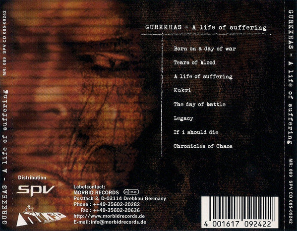 Gurkkhas : A Life Of Suffering (CD, Album)