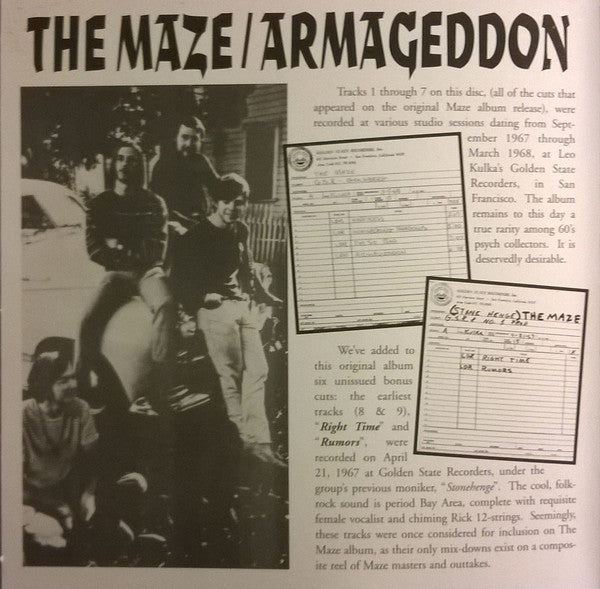 The Maze (2) : Armageddon (CD, Album, RE)