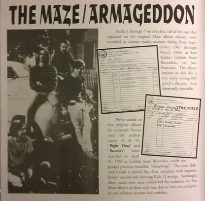 The Maze (2) : Armageddon (CD, Album, RE)