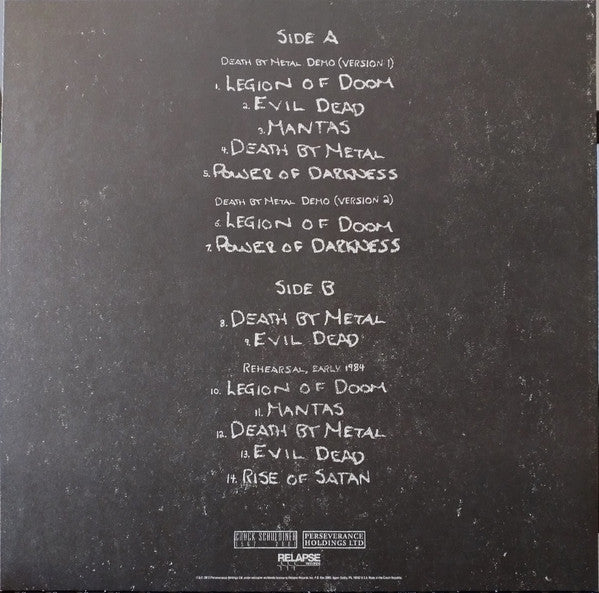 Mantas (3) : Death By Metal (LP, Comp, RE, Whi)