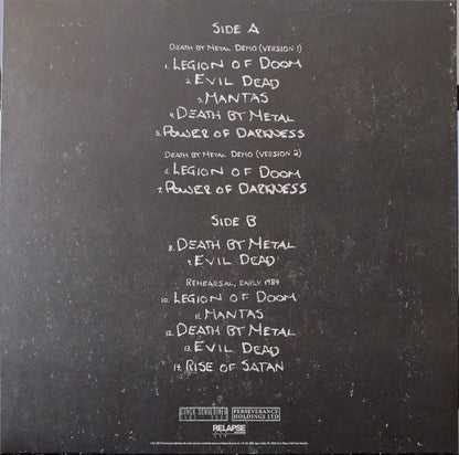 Mantas (3) : Death By Metal (LP, Comp, RE, Whi)