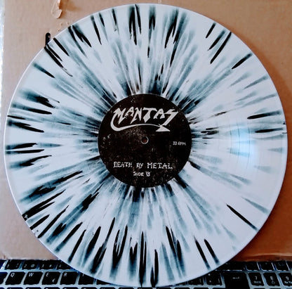 Mantas (3) : Death By Metal (LP, Comp, RE, Whi)