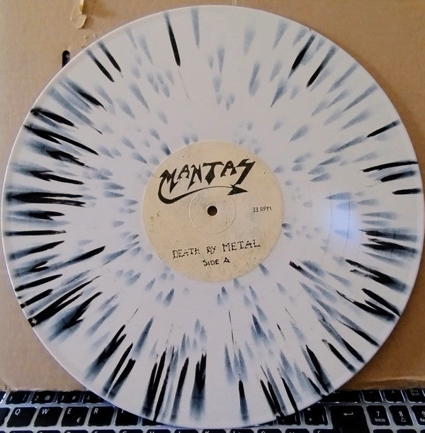 Mantas (3) : Death By Metal (LP, Comp, RE, Whi)
